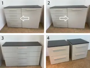 Diverse Kommoden Nachtkästchen Sideboards grau anthrazit